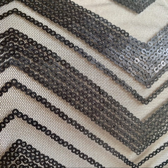 BANANA Republic Chevron sequined tank top Black 6 Going out top - Picture 5 of 8